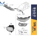 mobis projection led drl headlamp kia soul 2019-21